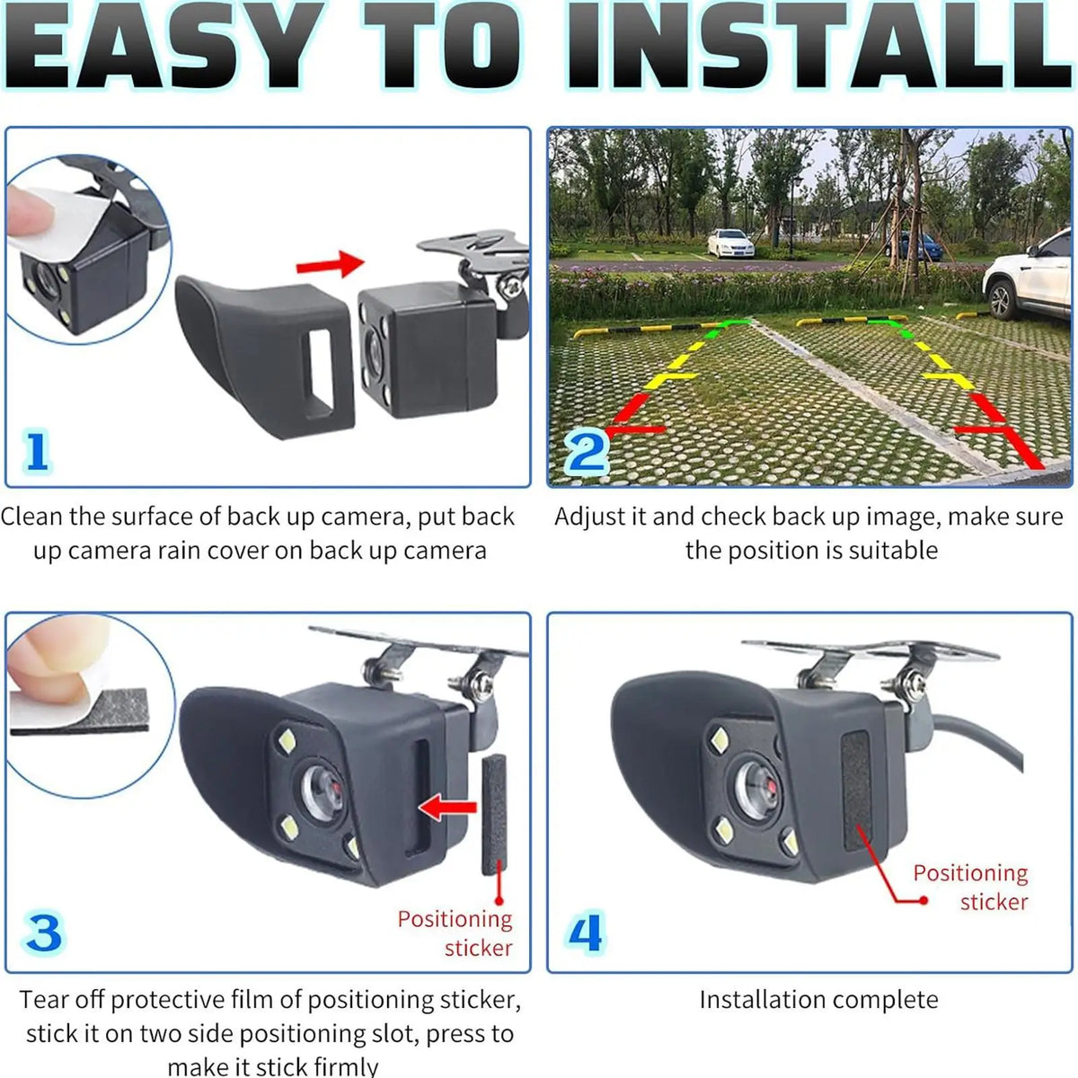 Universal Silicone Reverse Camera Waterproof Rain Cover