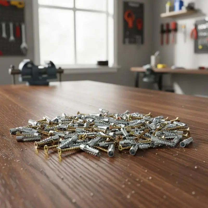 100-Set 6/8mm Wall Anchors & Screws Kit – Concrete & Drywall