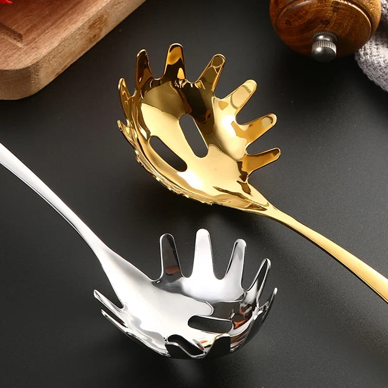 Stainless Steel Noodle Spoon Pasta Server & Food Strainer