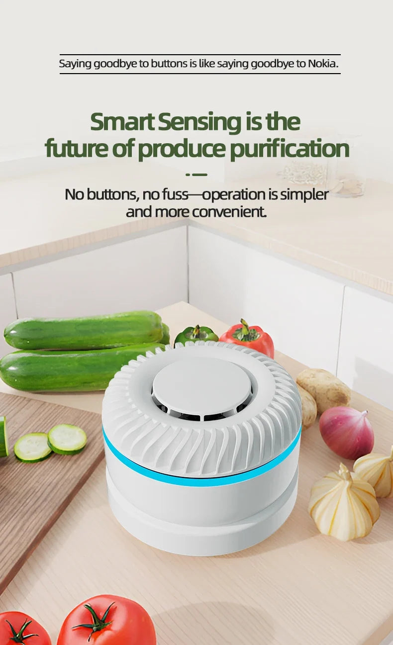 3-in-1 Hydrogen Fruit & Vegetable Washer | Auto Sensor 8L+