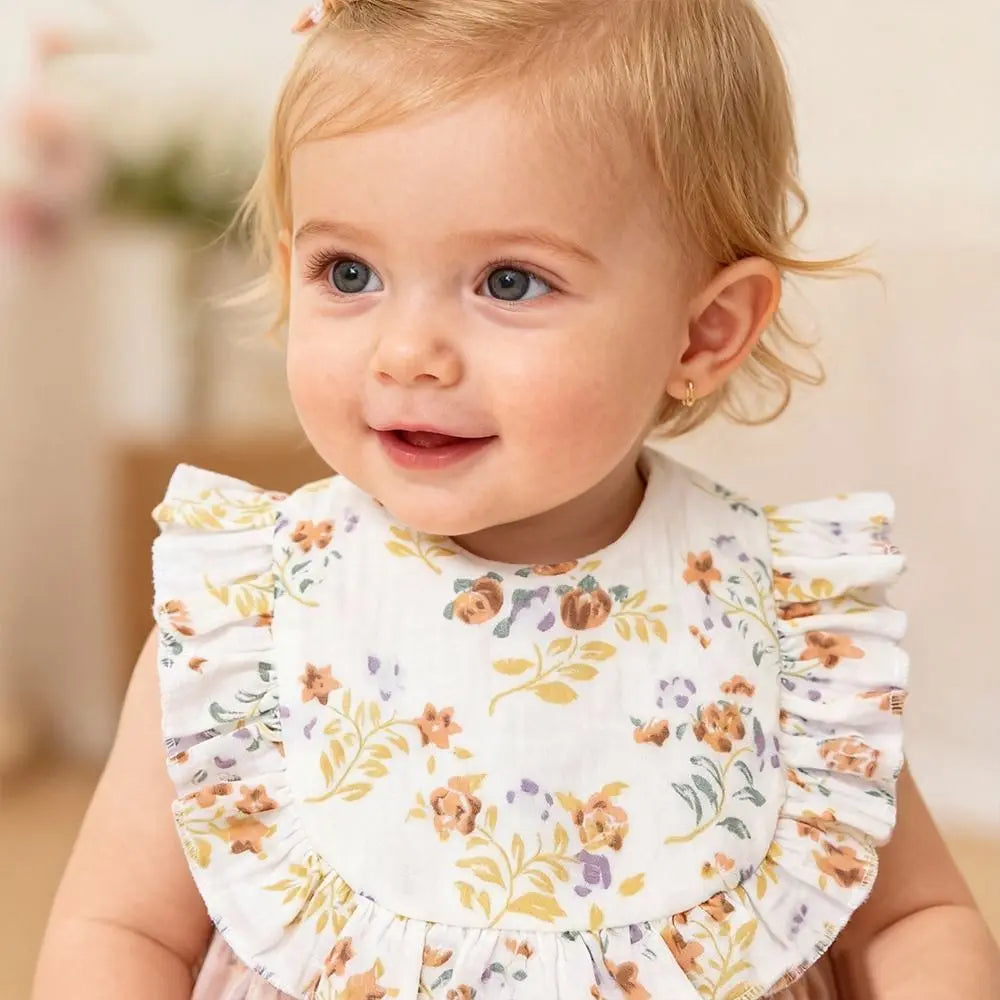 Soft Cotton Baby Bibs – Colorful Infant Burp Cloths 0–2 Yrs