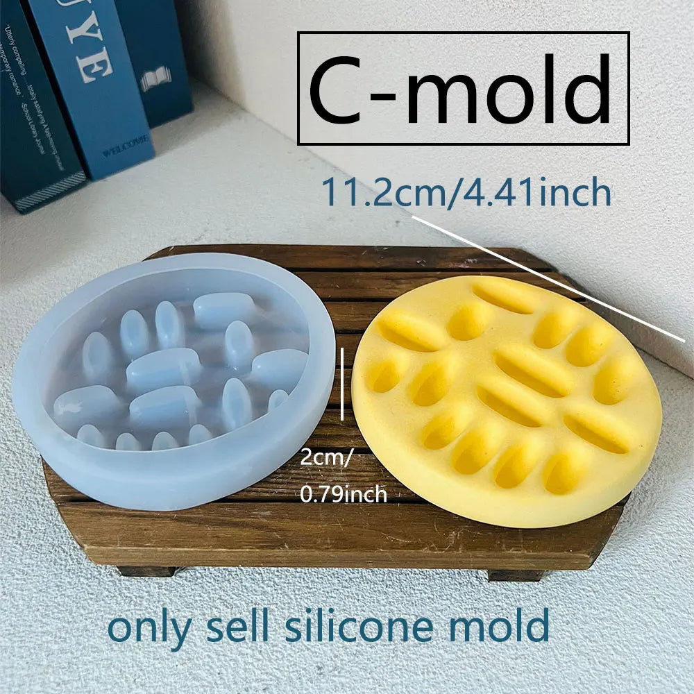 Silicone Jewelry Dish Mold – Heart, Square & Oval Ring Trays