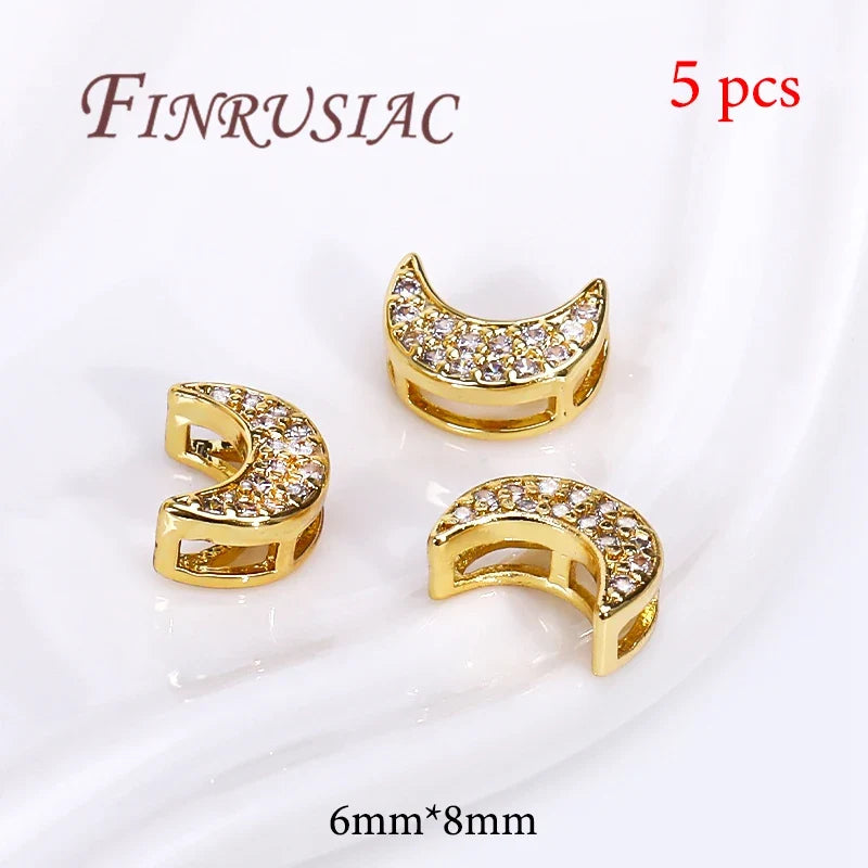 Gold Plated Brass Spacer Beads – DIY Jewelry Findings 6mm×8mm