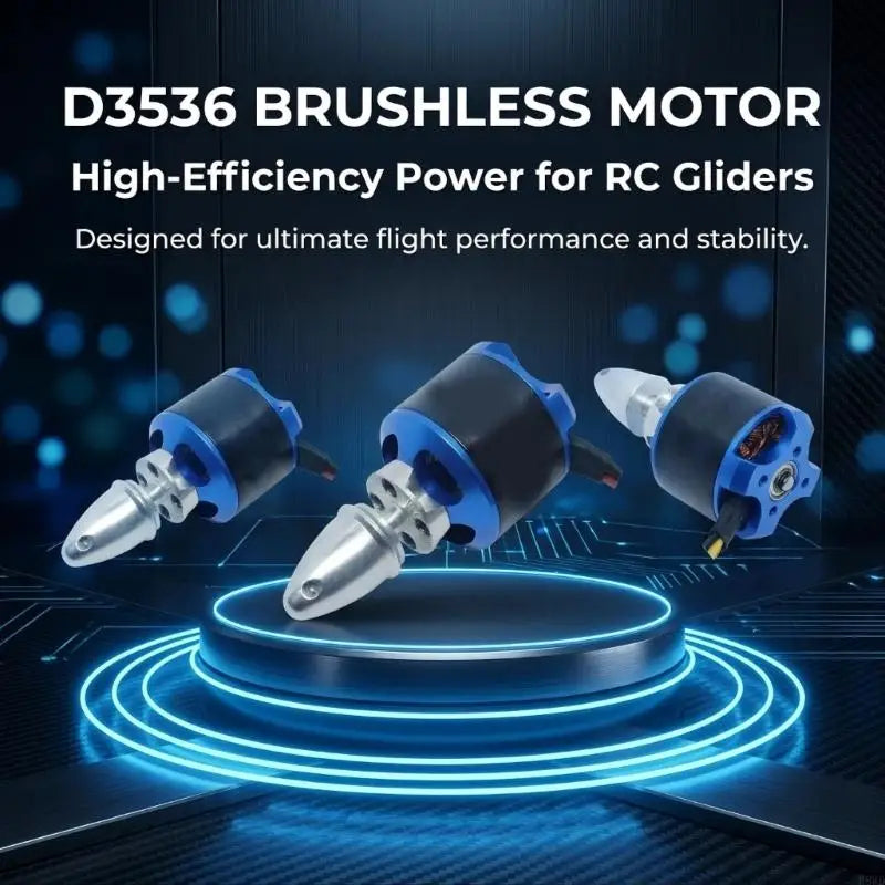 D3536 1200KV Brushless Motor for Model Aircraft | Metal Housing