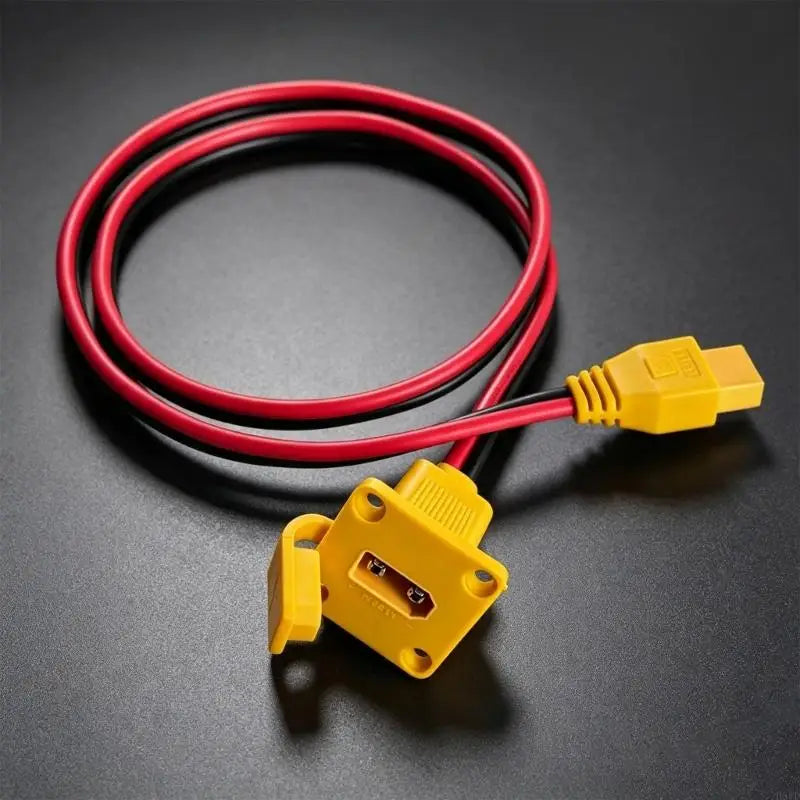 XT90 Panel Mount Extension Cable Male to Female 10AWG DIY