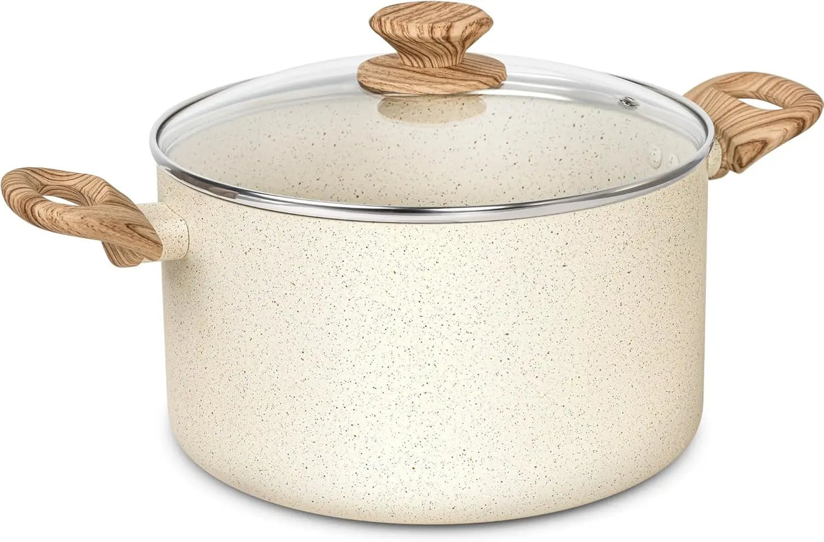 MICHELANGELO 6QT Granite Non-Stick Stockpot with Lid – All Stoves