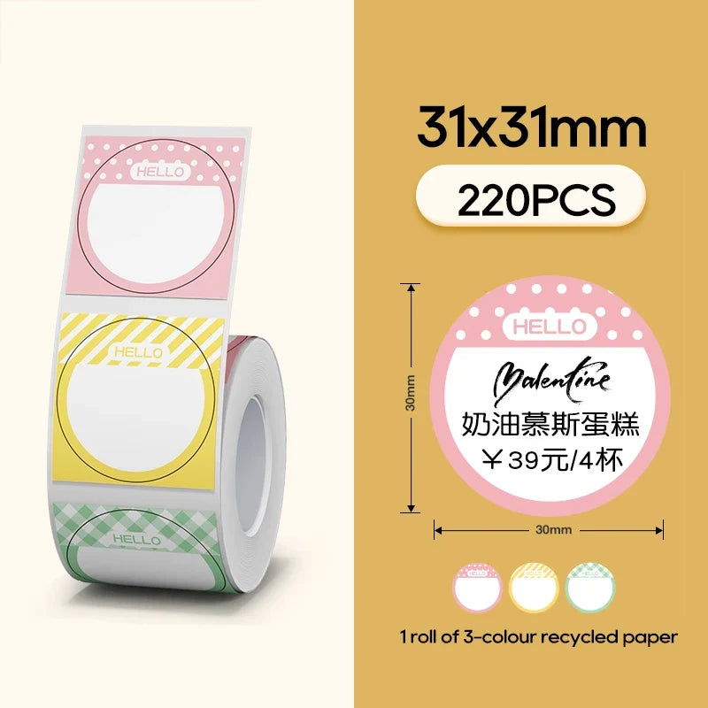 Niimbot Thermal Label Roll for B1 B21 B3S – Waterproof Stickers