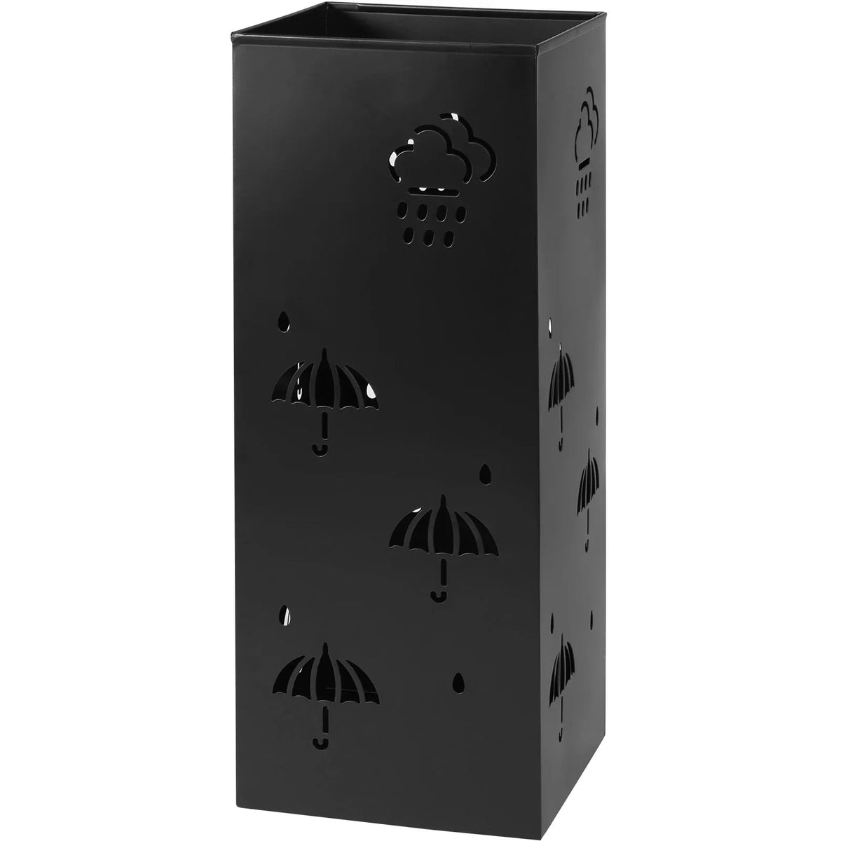 Square Metal Umbrella Stand Rack – Holds 4–8 Umbrellas