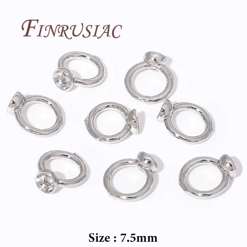 18K Gold Plated Crimp Beads & End Covers – 10/20 Pcs DIY