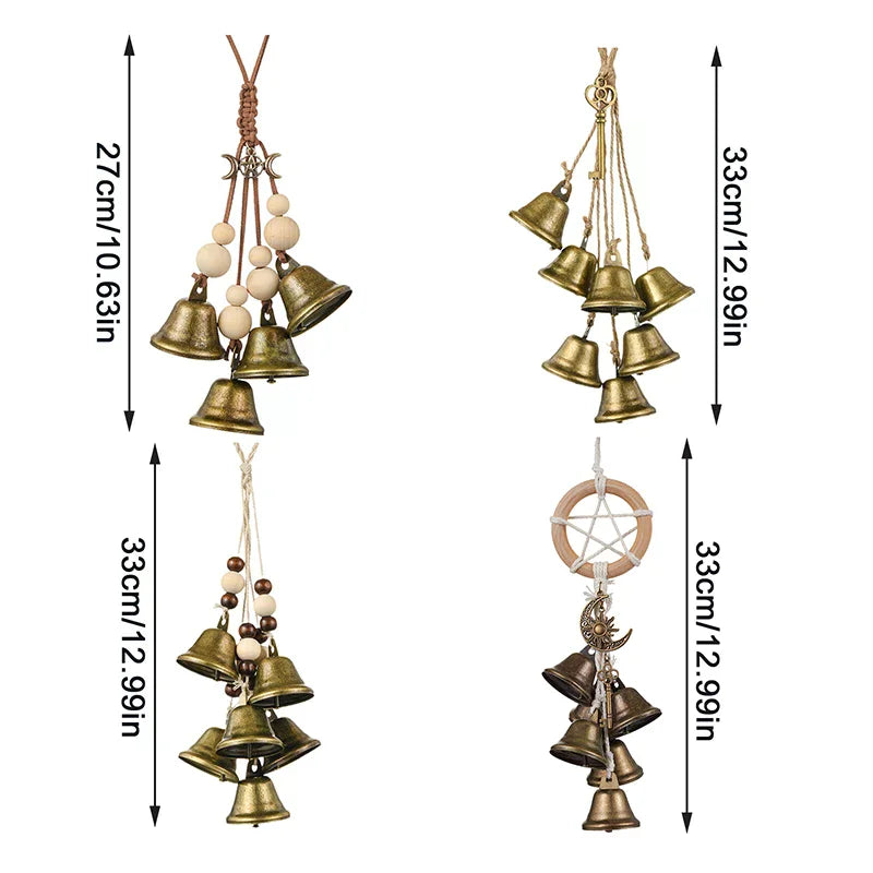 Vintage Hanging Bell Décor – Magic Wind Chimes for Doors