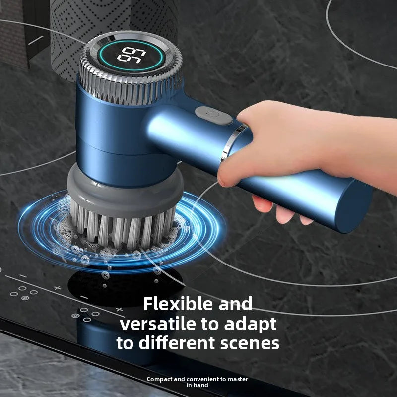 Electric Handheld Cleaning Brush – Kitchen & Bath Scrubber