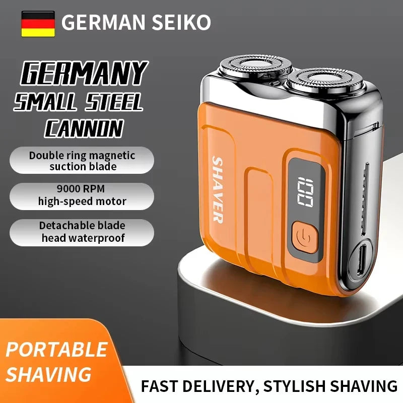 R-18 Mini Portable Electric Shaver – IPX7, LED, Type-C USB