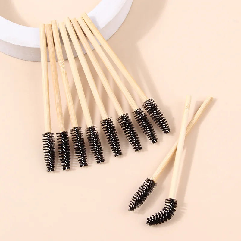 Disposable Spoolie Eyelash & Eyebrow Brushes – 10/20/50 Pcs