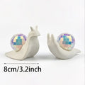 Retro Snail Disco Ball Sun Catcher – Rainbow Light Home Decor