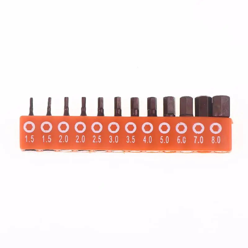 Magnetic Screwdriver Bit Set 12/24 Pc – 25mm Hex Shank S2 Steel