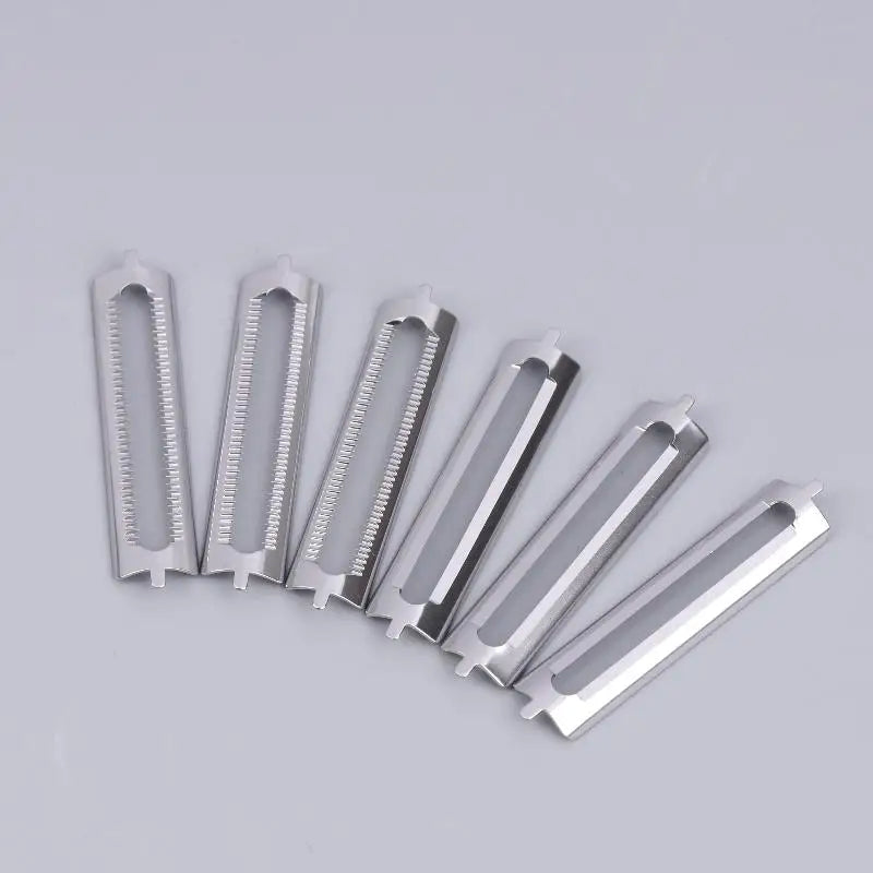 10-Pack Double Peeler Blades Stainless Steel Kitchen Tool