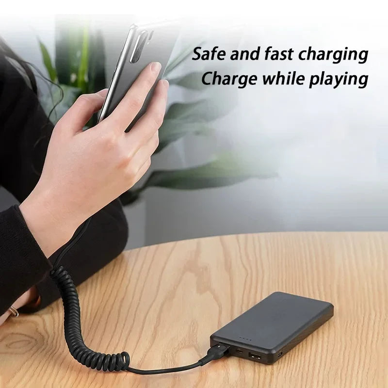 66W Retractable USB-C Fast Charging Cable 5A | 1M–2M