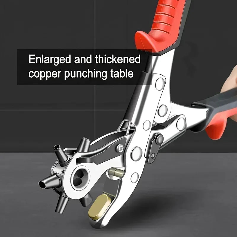 Leather Hole Punch – Carbon Steel Belt & Craft Punching Tool