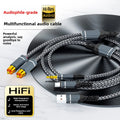Nixie 1-to-2 Dual RCA Audio Cable – AUX & USB Compatible