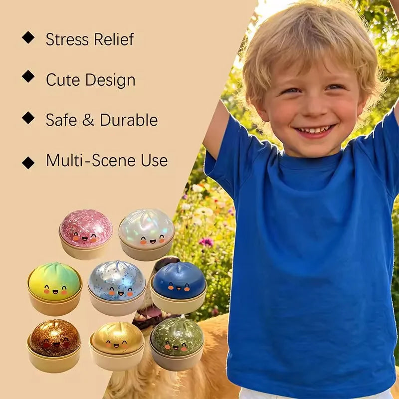 Steamer Bun Squishy Slow Rising Squeeze Toy | Desk Ornament