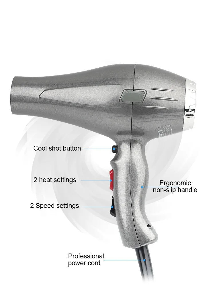 High-Speed Ionic Hair Dryer – Constant Temp & Powerful Airflow
