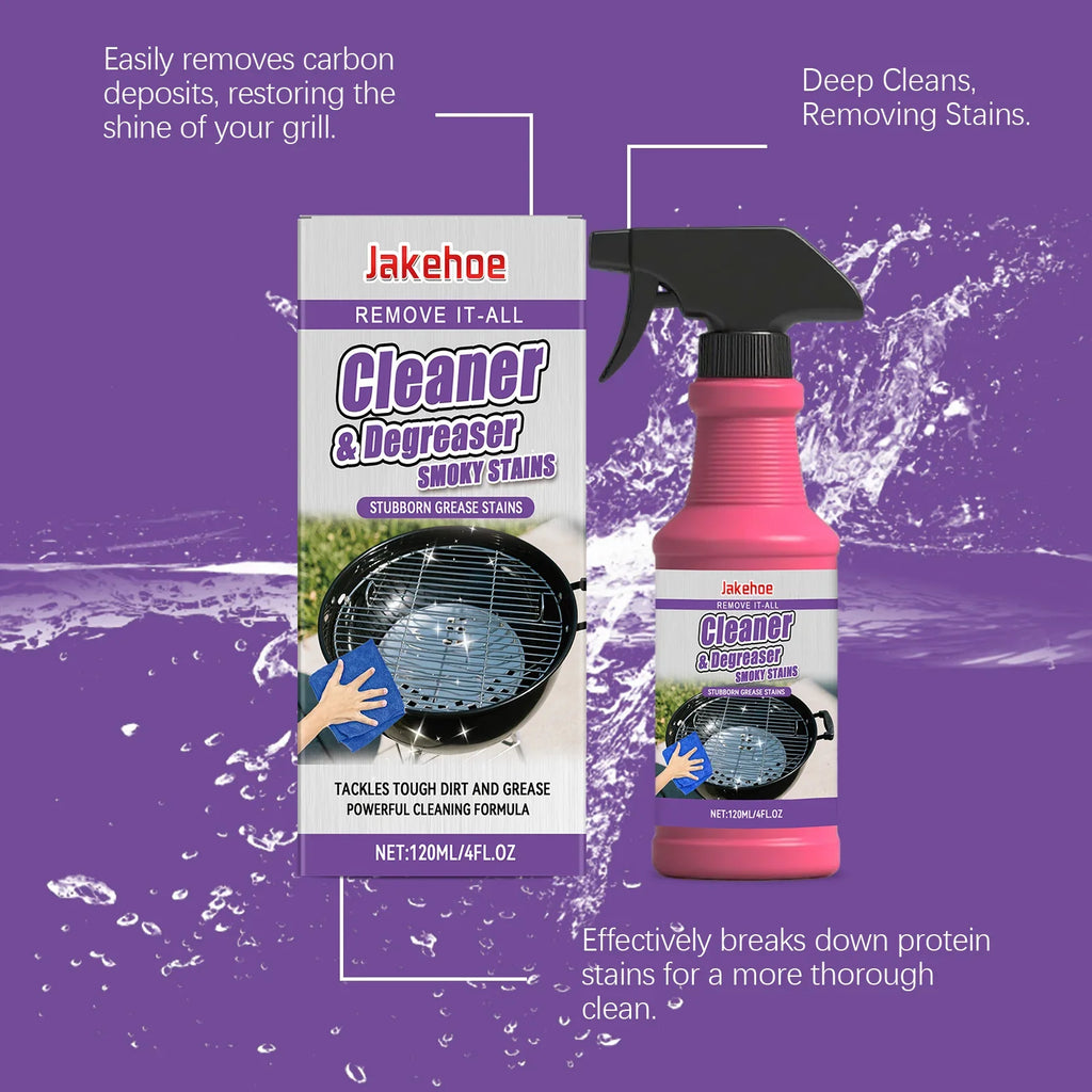 JAKEHOE BBQ Grill Cleaner Degreaser Spray | 120ml Multi-Surface