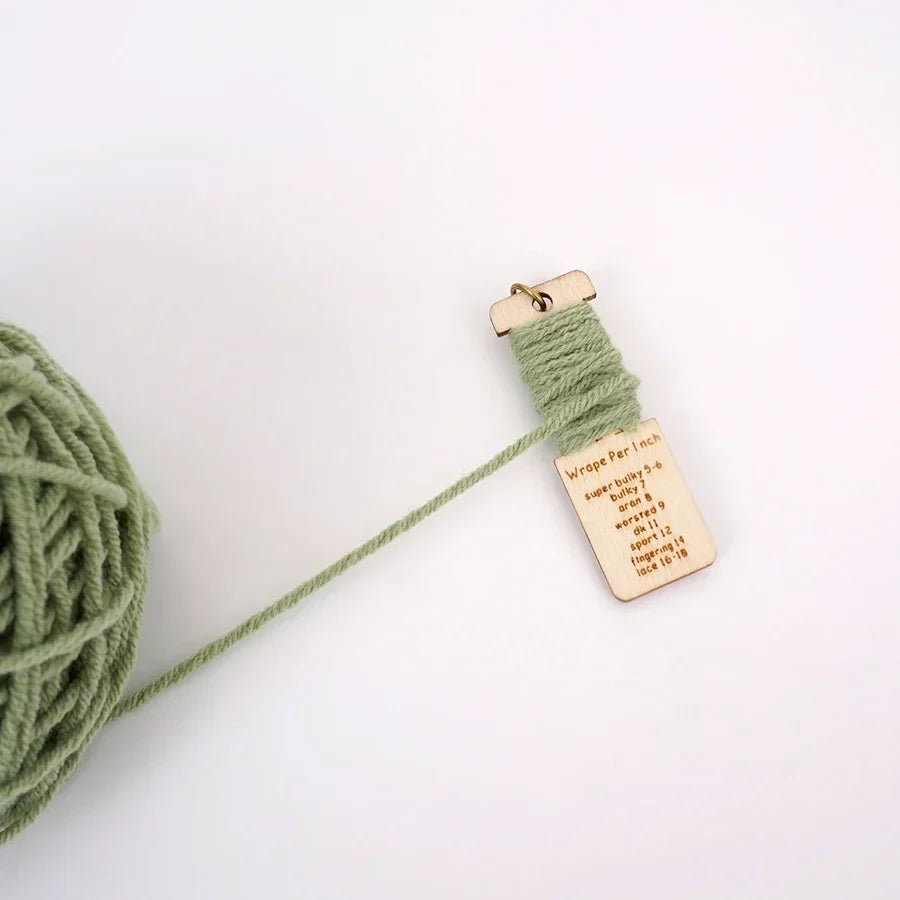 Bamboo Knitting Stitch Marker & Ruler Set – Wood Yarn Tools
