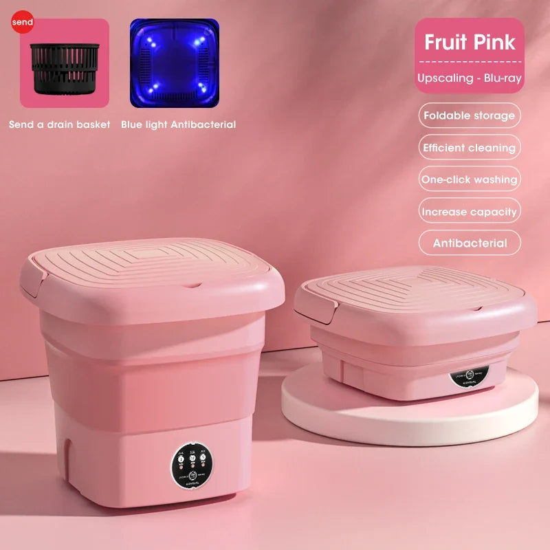 Portable Folding Washing Machine | Compact Travel Washer