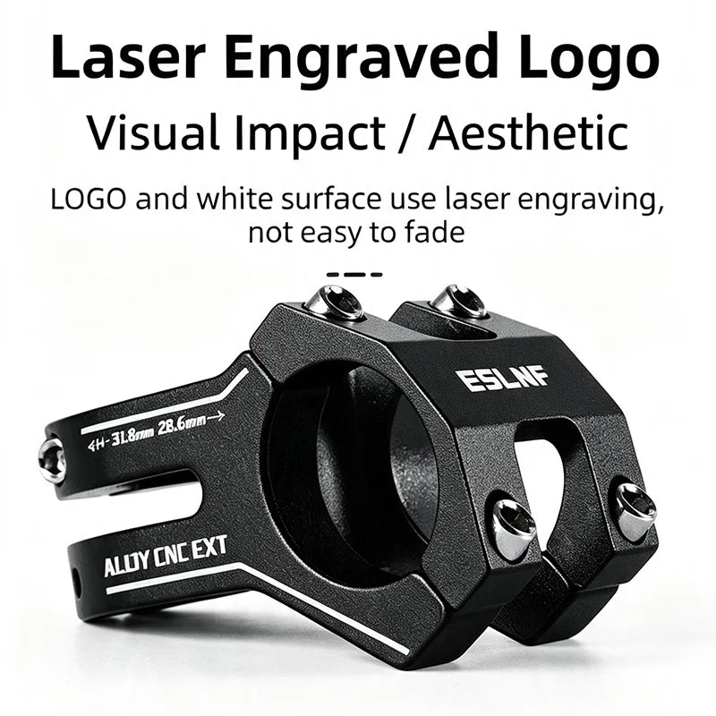 ESLNF 45mm CNC Aluminum Bike Short Stem MTB Road BMX
