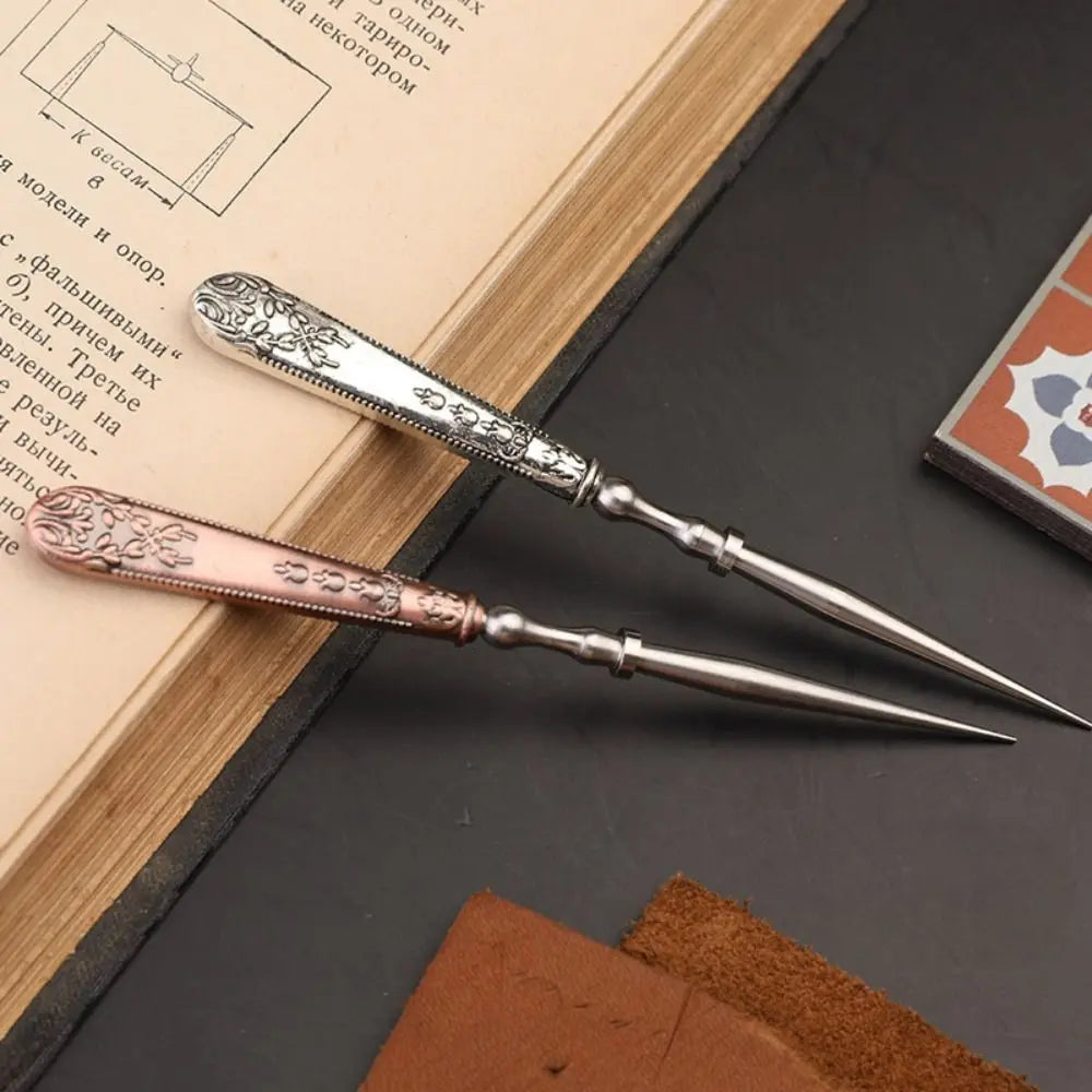 Metal Vintage Sewing Awl – Leather & Fabric Hole Punch DIY Tool