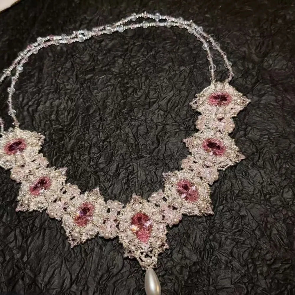 DIY Wire Wrap Beaded Necklace Kit – Louvre Pendant Design