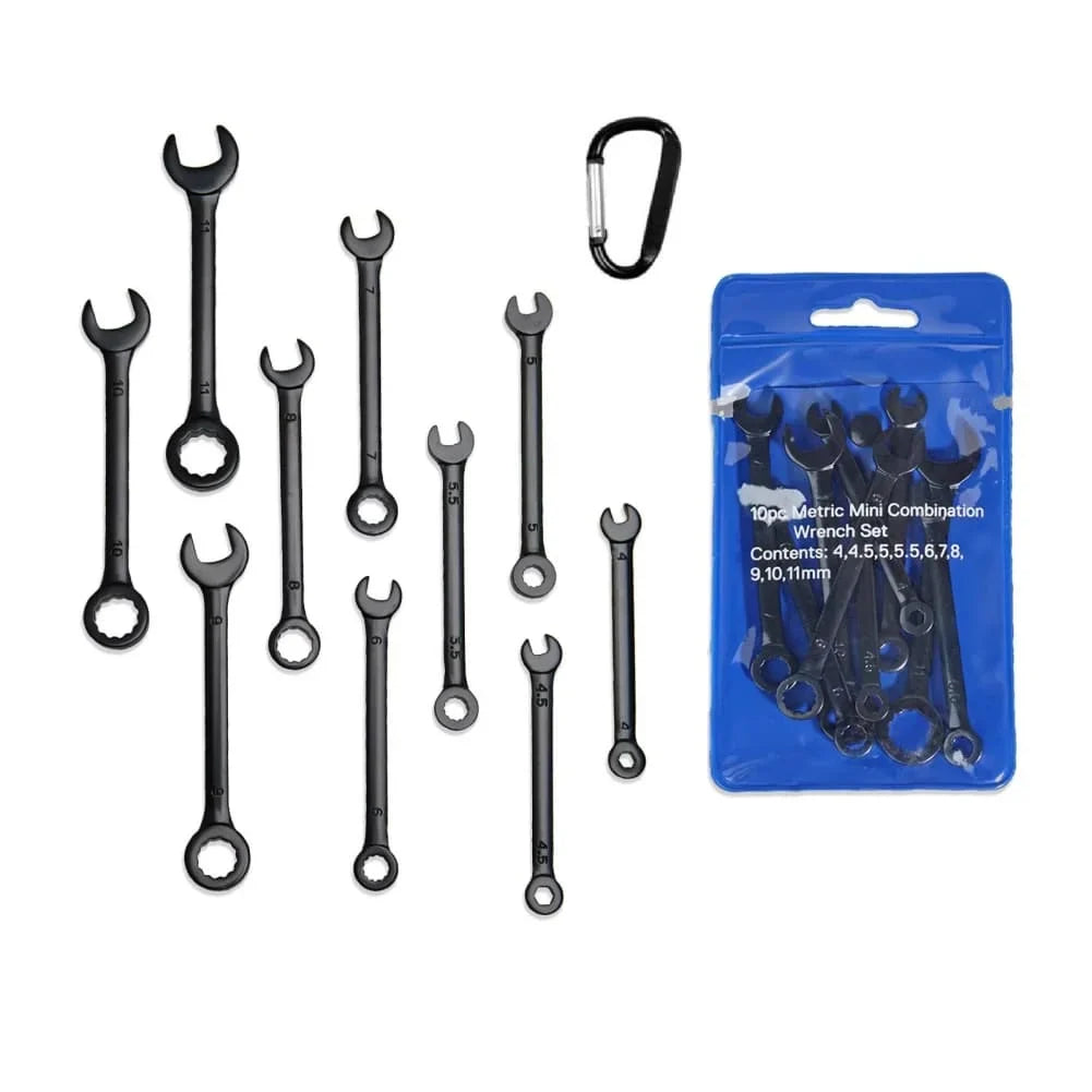 10PC Dual-Use Ratchet Open-End Wrench Set | Carbon Steel