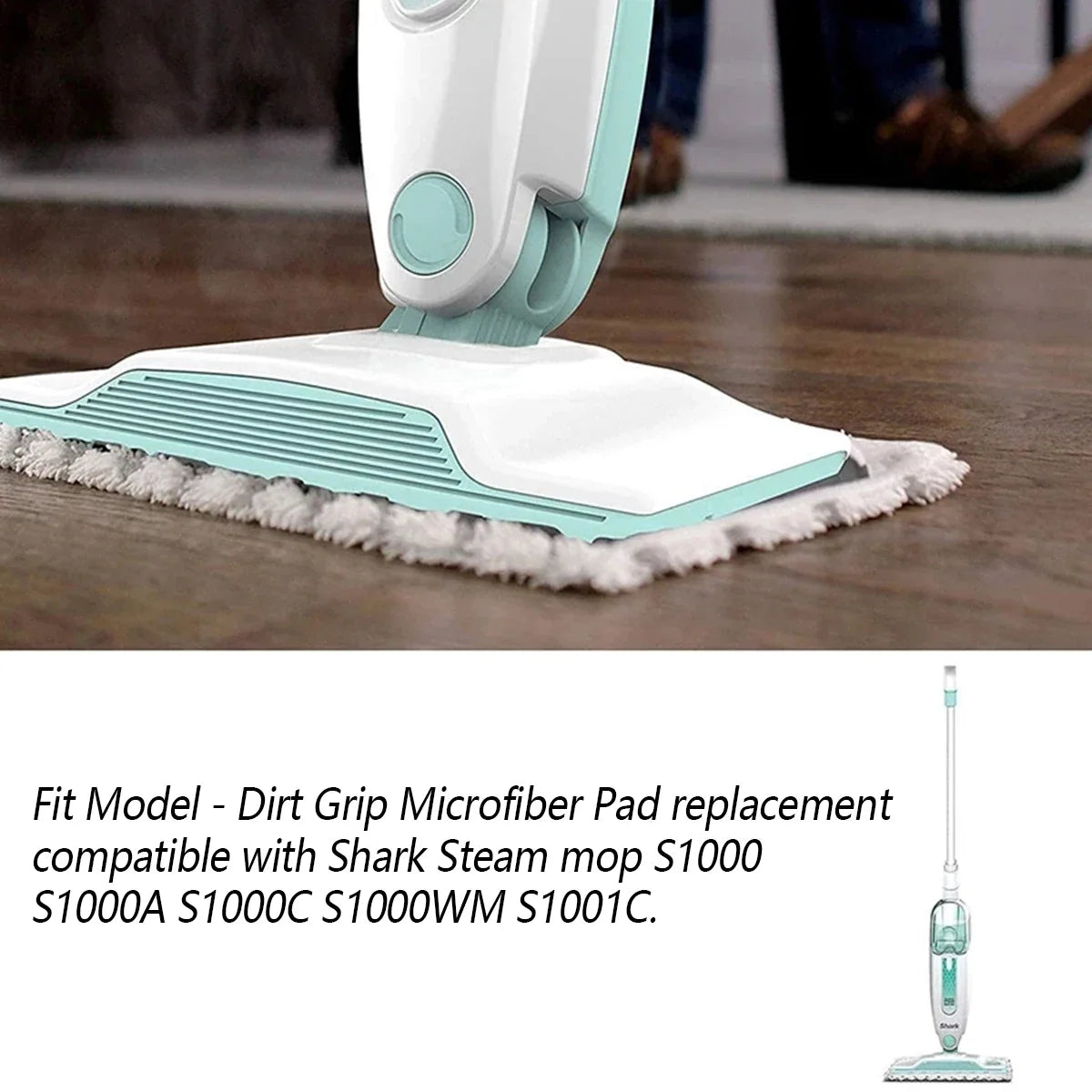 Microfiber Steam Mop Pads for Shark S1000 – Washable, Reusable