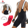 X-TIGER Men's 5D Padded Cycling Bib Shorts SPF 50+ MTB Road