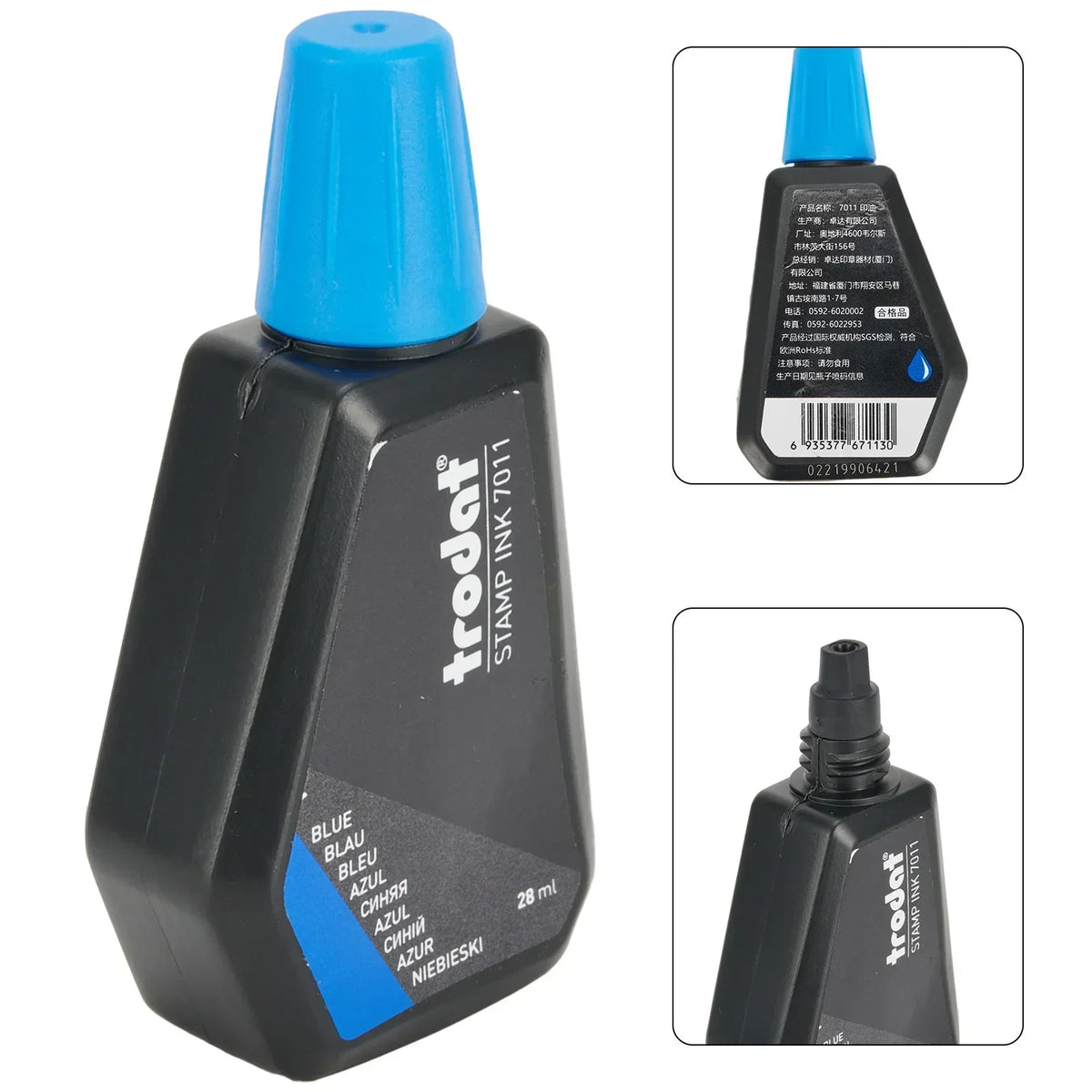 Trodat 7011 Stamp Pad Refill Ink 28ml – 5 Colours