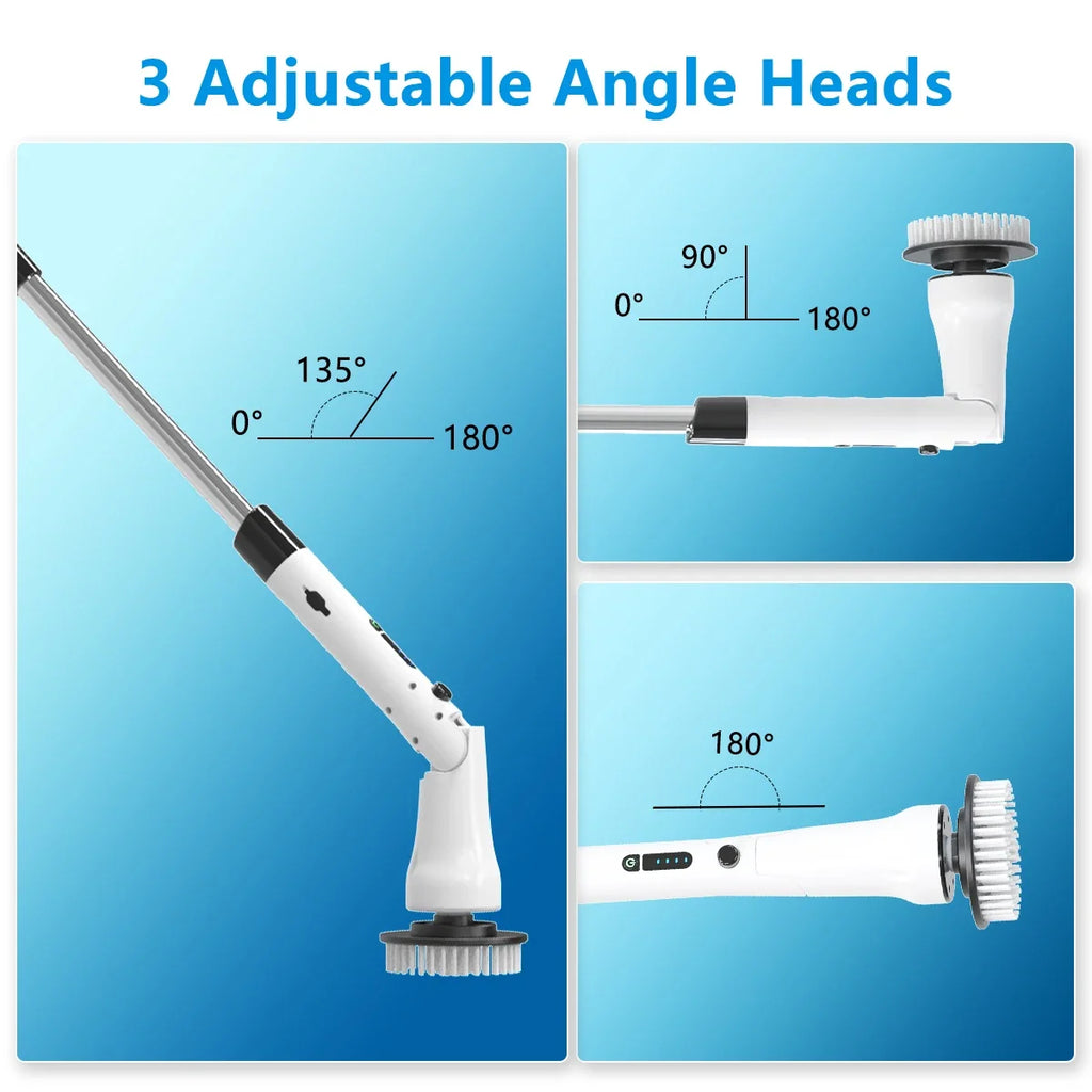 High-Torque Electric Spin Scrubber – Kitchen & Bathroom Brush