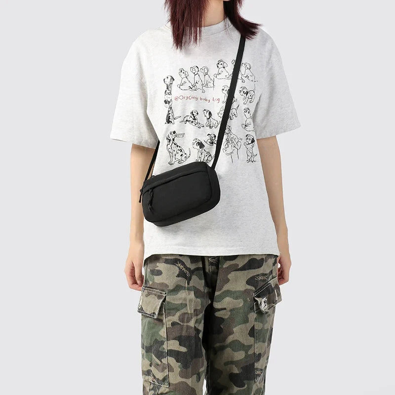 Small Nylon Crossbody Bag – Minimalist Lightweight Shoulder Bag