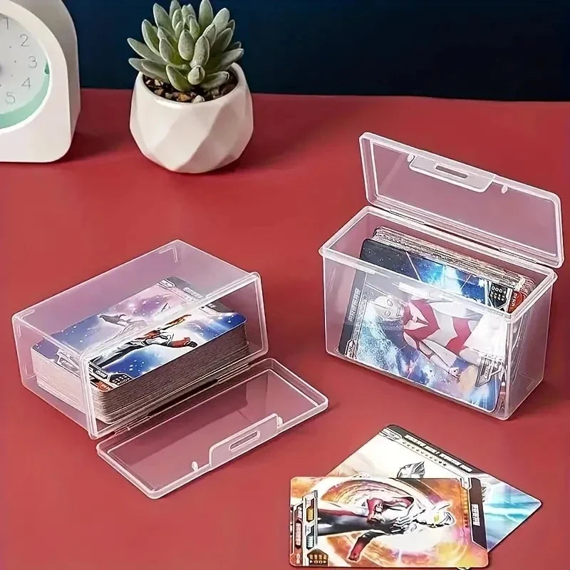 Clear Playing Card Deck Box – Holds 2 Poker Decks | 1 or 3 Pcs