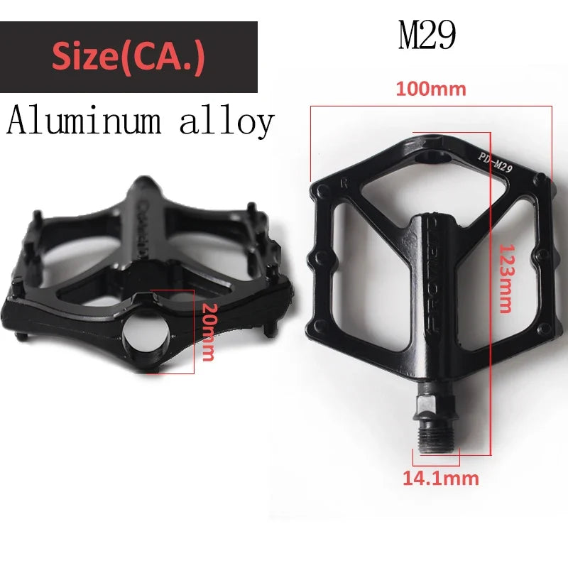 BUCKLOS Flat Bike Pedals DU Bearing MTB BMX Anti-Slip Platform