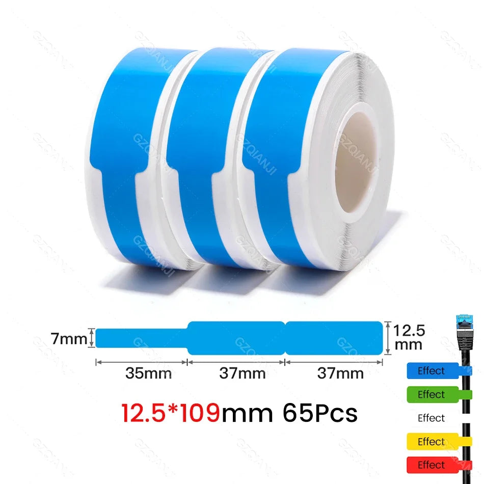 Niimbot Thermal Cable Label Stickers – Waterproof Self-Adhesive Tags