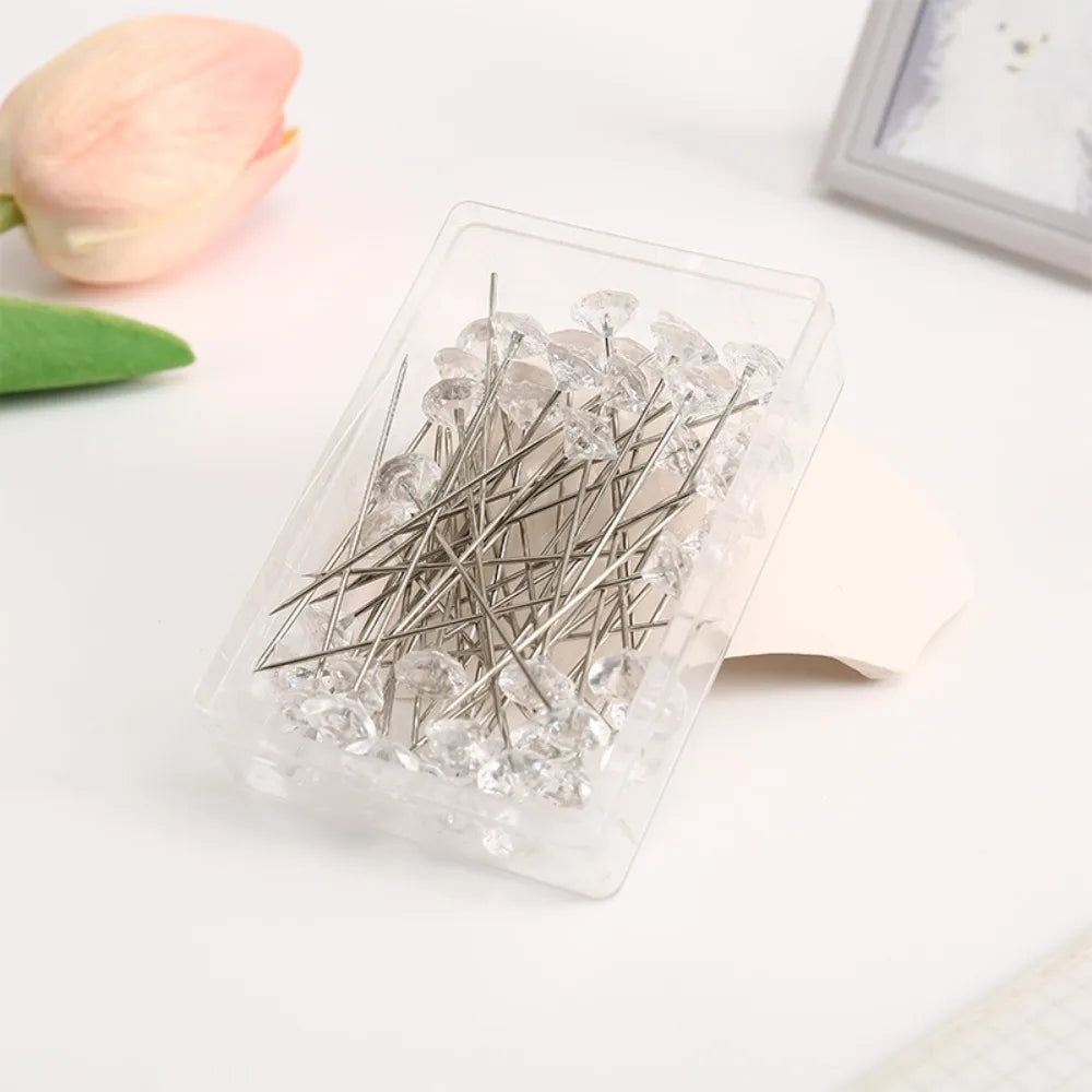 200pcs Rhinestone Bouquet Pins – Diamond Wedding Hair Pins