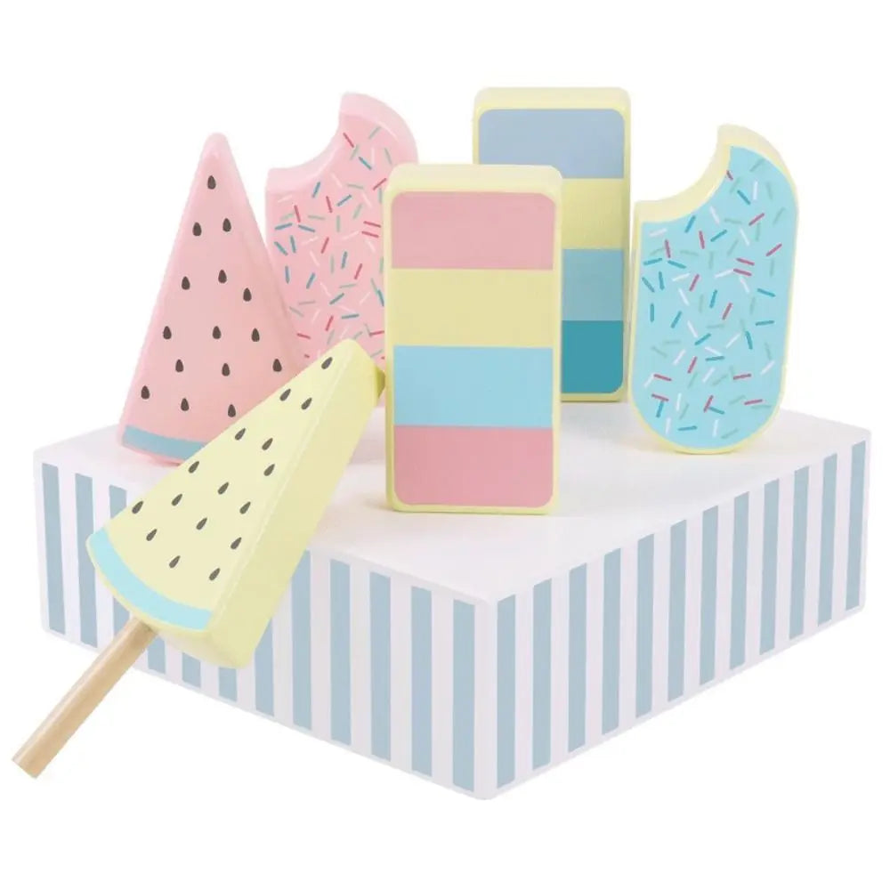 Wooden Pretend Play Kitchen Cooking Set for Kids Age 3+