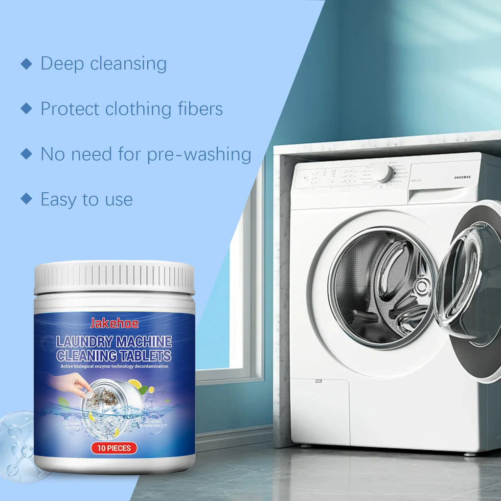 Washing Machine Cleaning Tablets – Deep Clean & Odor Remover 10pk