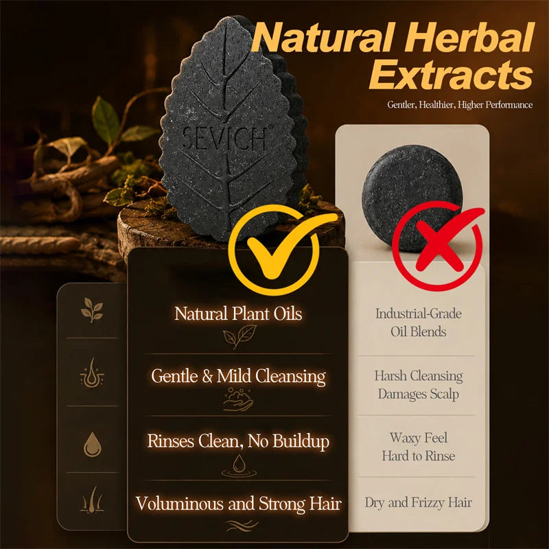 Sevich Herbal Solid Shampoo Bar 120g – Oil Control Anti-Dandruff
