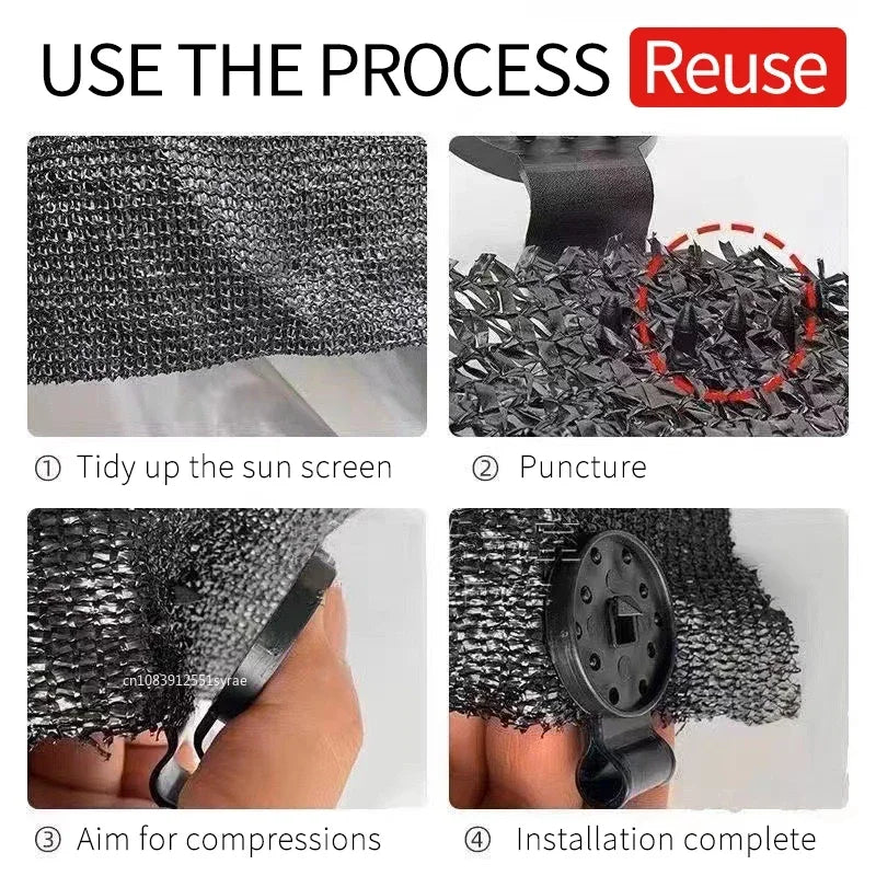 50/100Pcs Greenhouse Shade Cloth Lock Clips – Garden Net Clamps