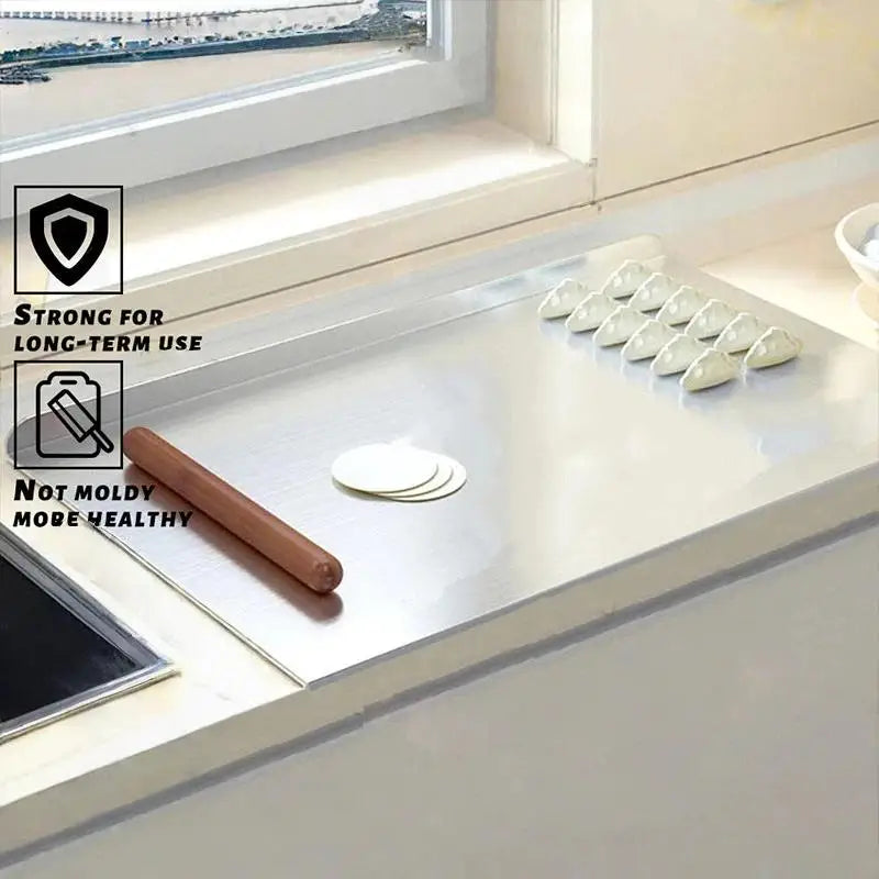 Stainless Steel Non-Slip Dough Kneading & Baking Pastry Board