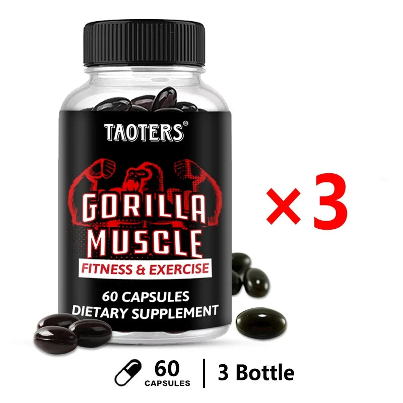 Gorilla Muscle Capsules – Horny Goat Weed, Ginseng & Maca Root