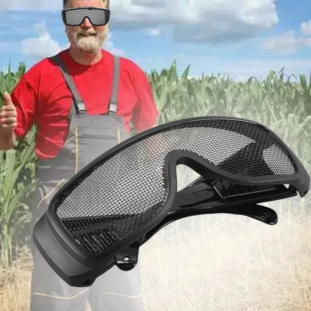 Steel Wire Mesh Safety Goggles – Impact & Windproof Protection