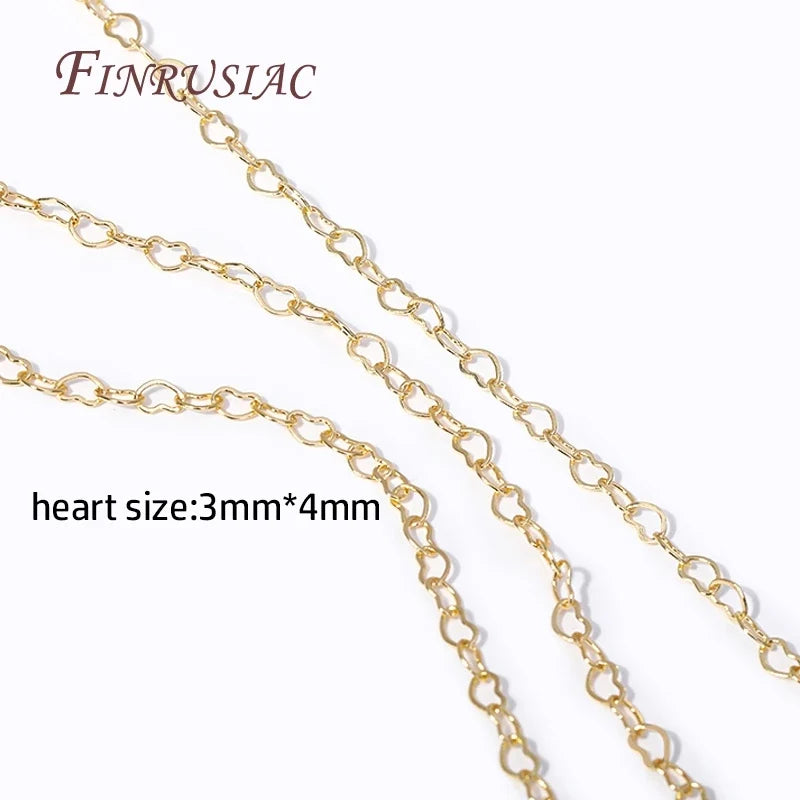 18K Gold Plated Spool Chains – 4 Styles DIY Jewelry Findings