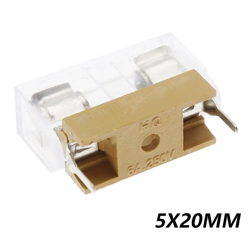 10Pcs Glass Tube Fuse Holder 5x20mm 6x30mm AC250V Panel Mount